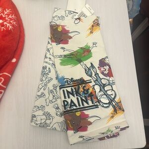 NWT Disney Parks Ink and Paint Dish Towel Set